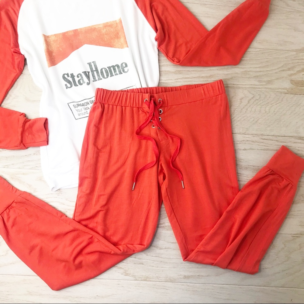 The Laundry Room / Revolve Orange Jogger M ( pants only)